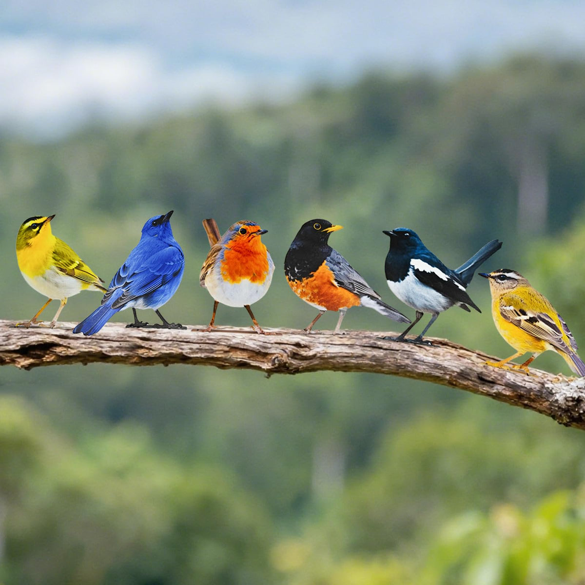 Throjin fence bird decor ideal for outdoor spaces and color accents.