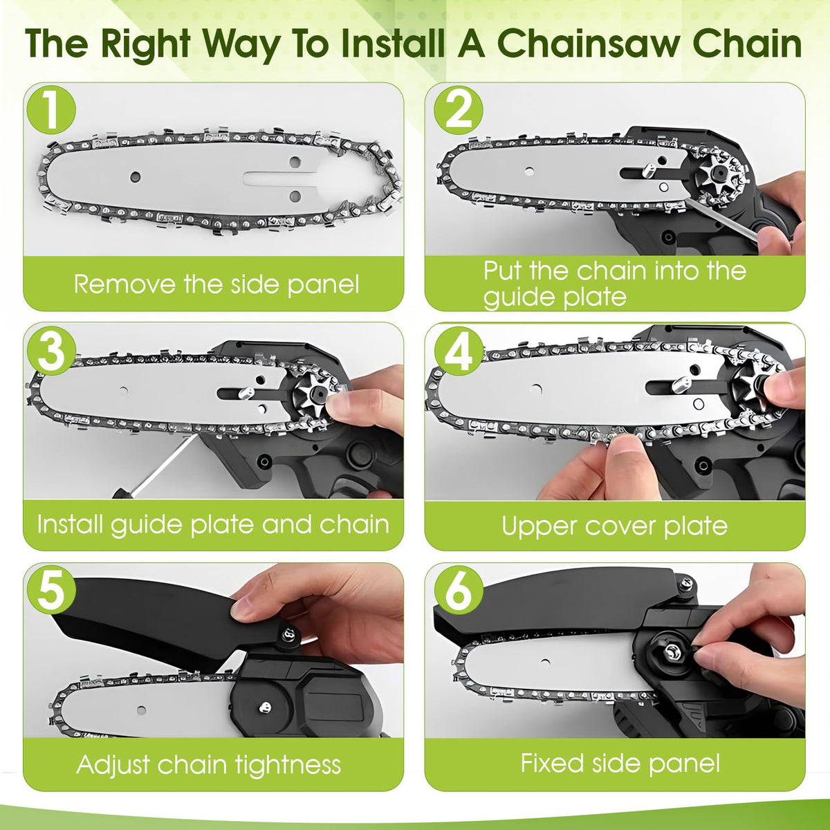THTEN 6-inch pruning chain for Ryobi P25013BTL smooth pruning