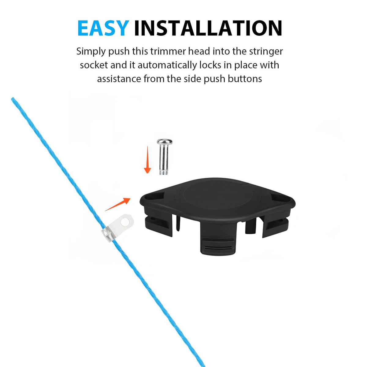 Secure locking mechanism enables effortless, tool-free installation.