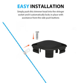 Secure locking mechanism enables effortless, tool-free installation.