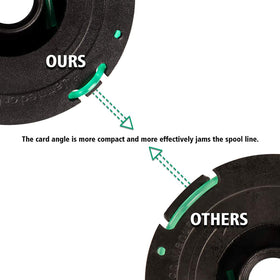 THTEN DF-080 in-use spool delivering clean edge trimming