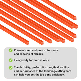 THTEN pre-cut trimmer line 18.5 inches and 0.155 inch diameter
