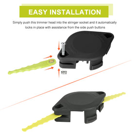 Ryobi-compatible trimmer head by THTEN for easy swap
