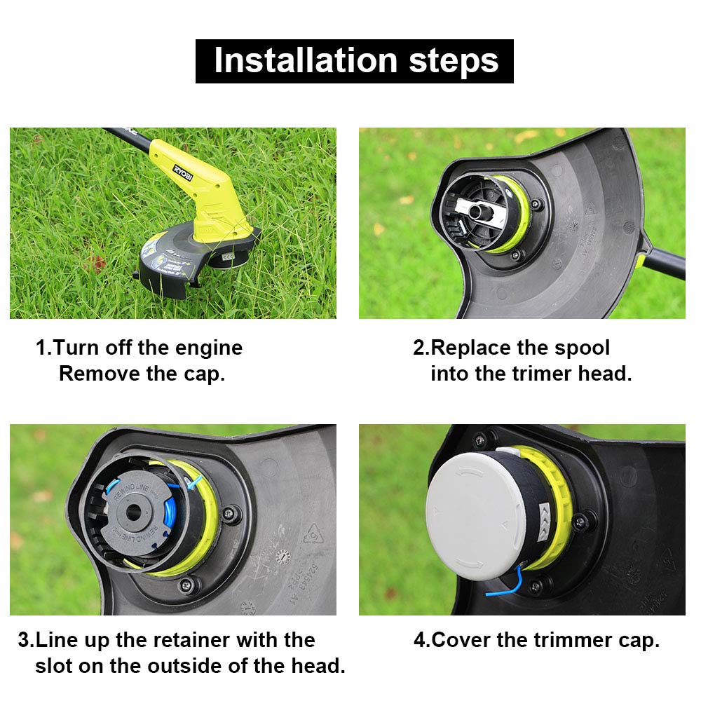 THTEN Ryobi One+ compatible spools for versatile cordless trimming