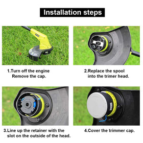 THTEN Ryobi One+ compatible spools for versatile cordless trimming