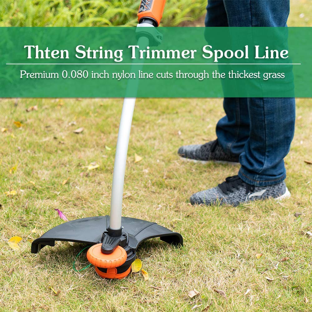 THTEN SF-080 spool replacement ease reduces downtime during yard work.