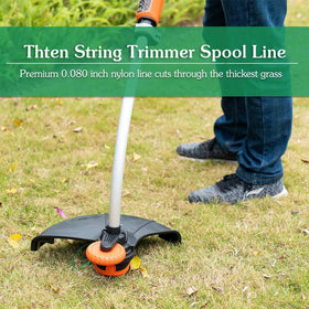 THTEN SF-080 spool replacement ease reduces downtime during yard work.