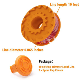 THTEN spool cap cover WA6531 fits Worx and protects the reel