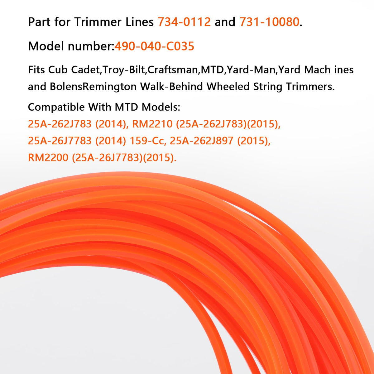 THTEN compatibility with Troy-Bilt, Craftsman, Remington wheeled trimmers