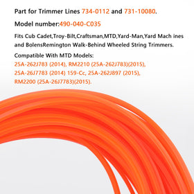 THTEN compatibility with Troy-Bilt, Craftsman, Remington wheeled trimmers