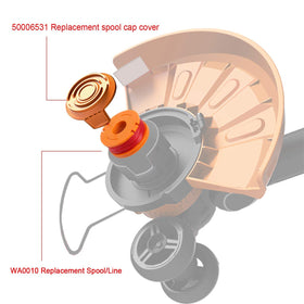 THTEN Worx compatible corded trimmer spool supports quick line feed
