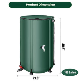THUNDERBAY foldable barrel design enables simple storage and portable garden watering.