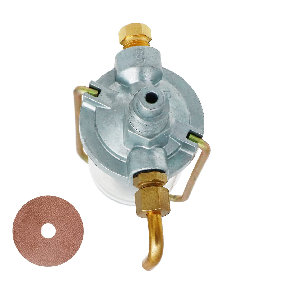 THUNDERMINGO sediment bowl with OEM-style shut-off handle for precise control