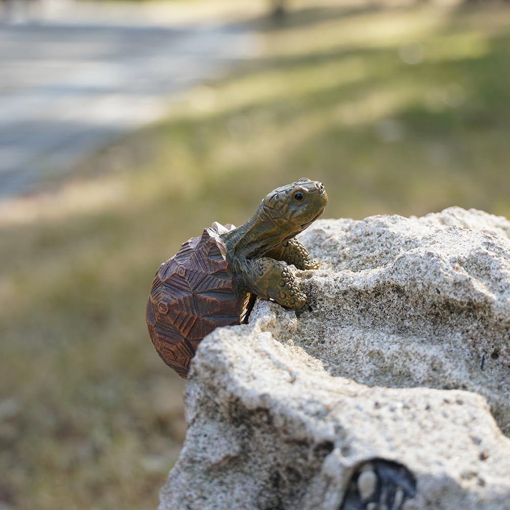 THXTYVM weather-resistant turtle ornament endures sun and moisture for outdoor gardens.