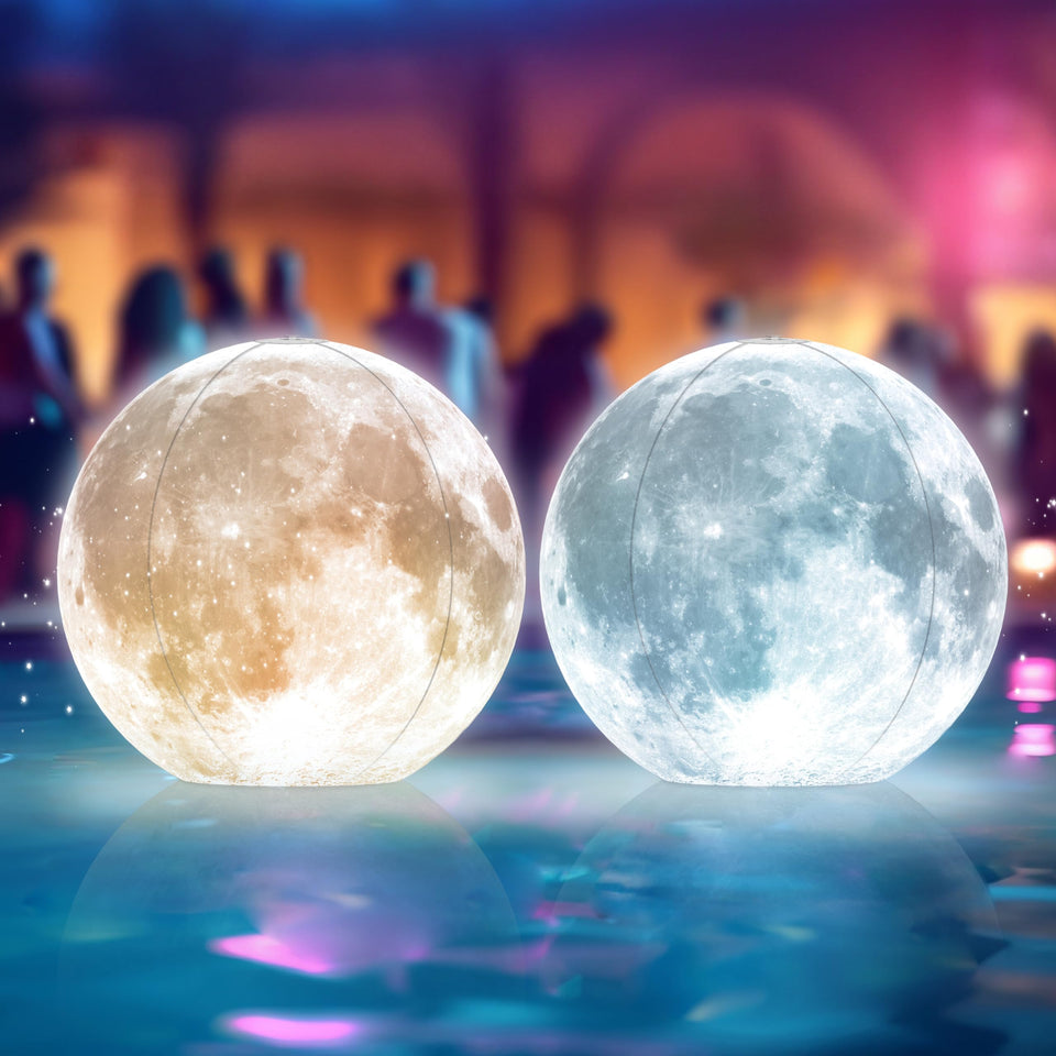 TIALLY full moon floating pool light ball 2-pack for ambient evenings