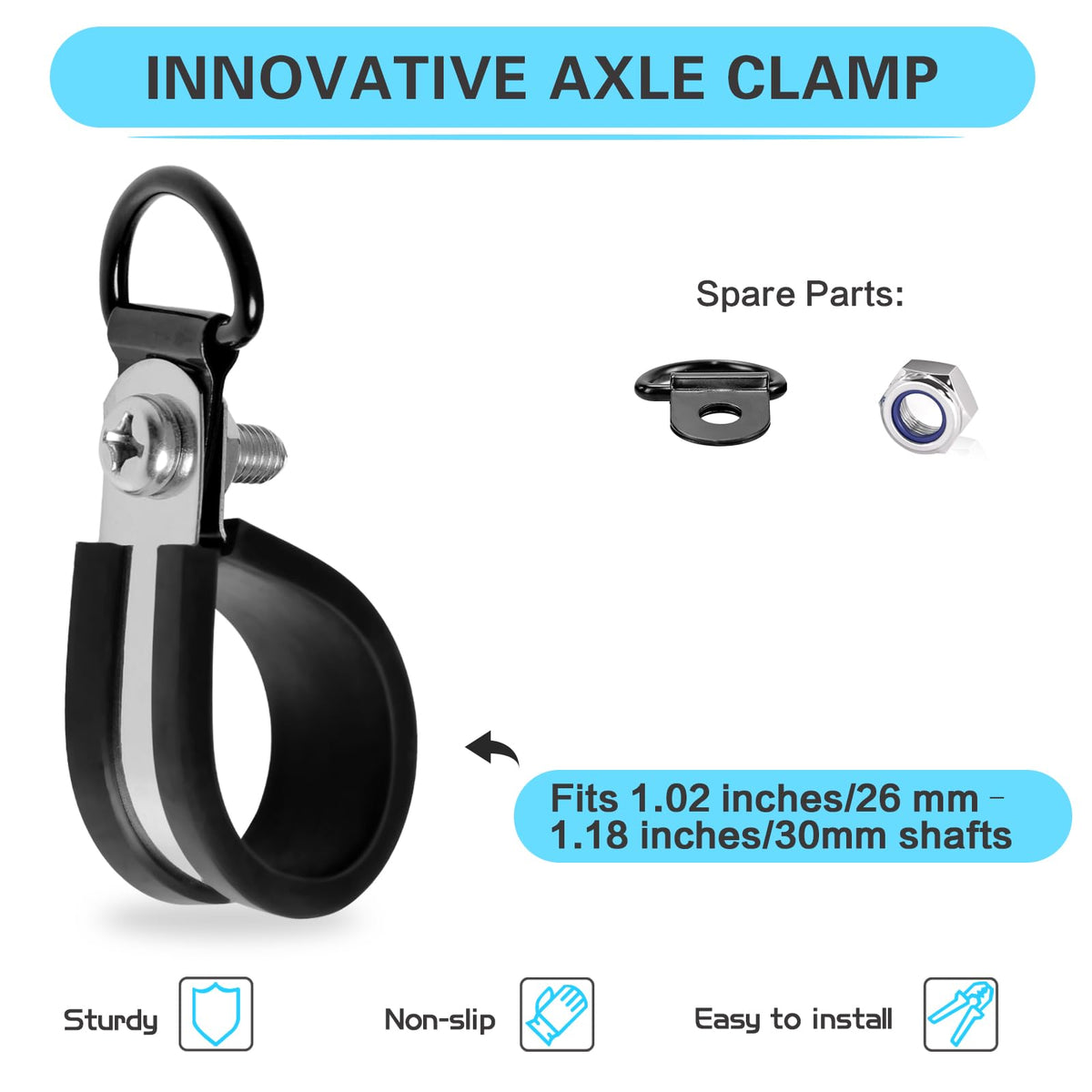 TIANAO D-shaped buckle set enables quick, secure harness connections.
