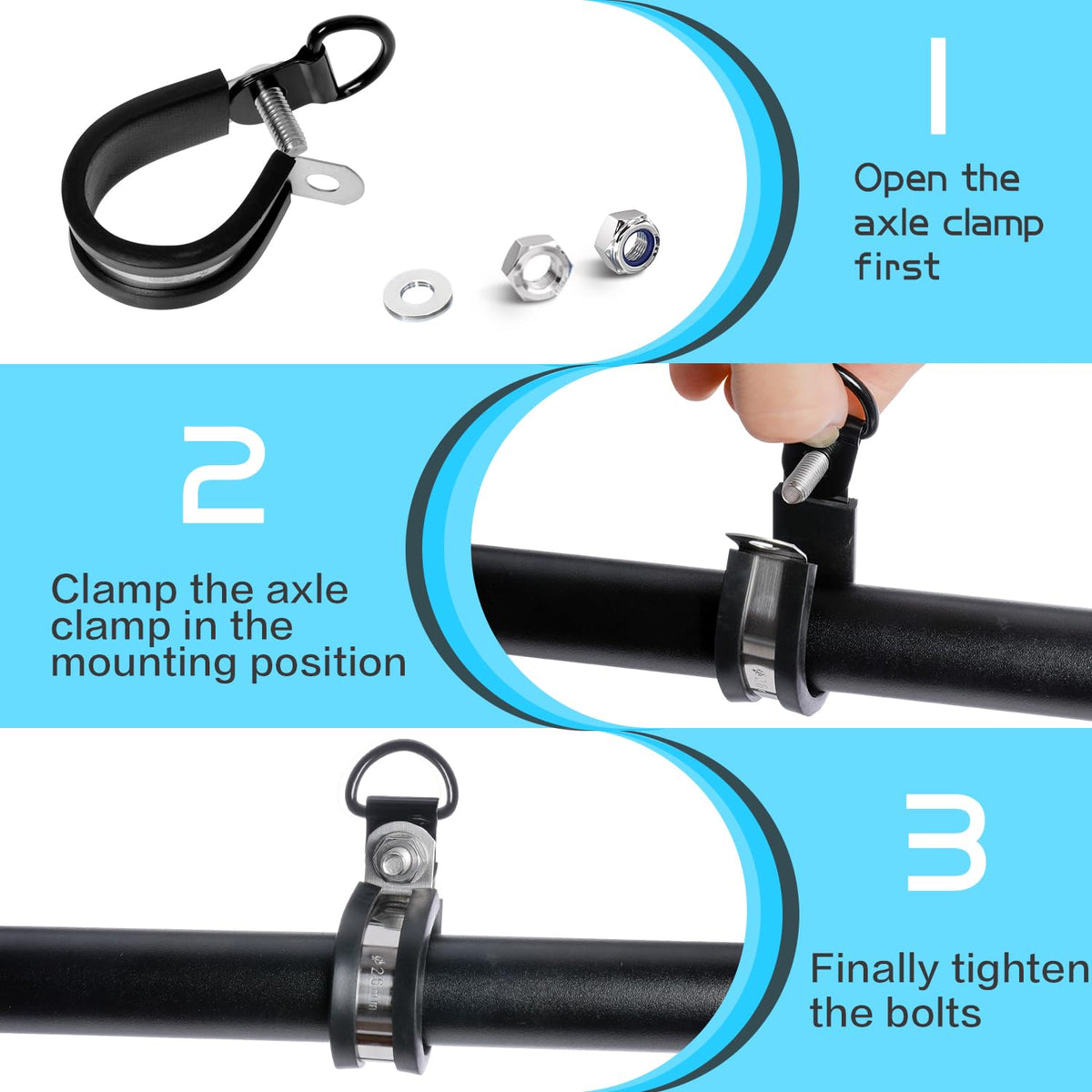 TIANAO shoulder-strap compatible clamp improves comfort during long tasks.