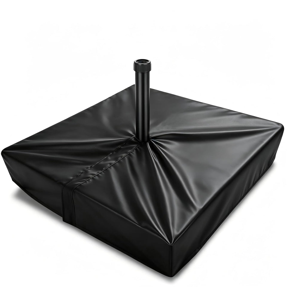 TiantianBao patio umbrella base cover provides full coverage for square bases.