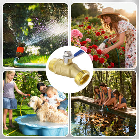 TianTianUp in-use scene demonstrates practical outdoor watering with the bibb.