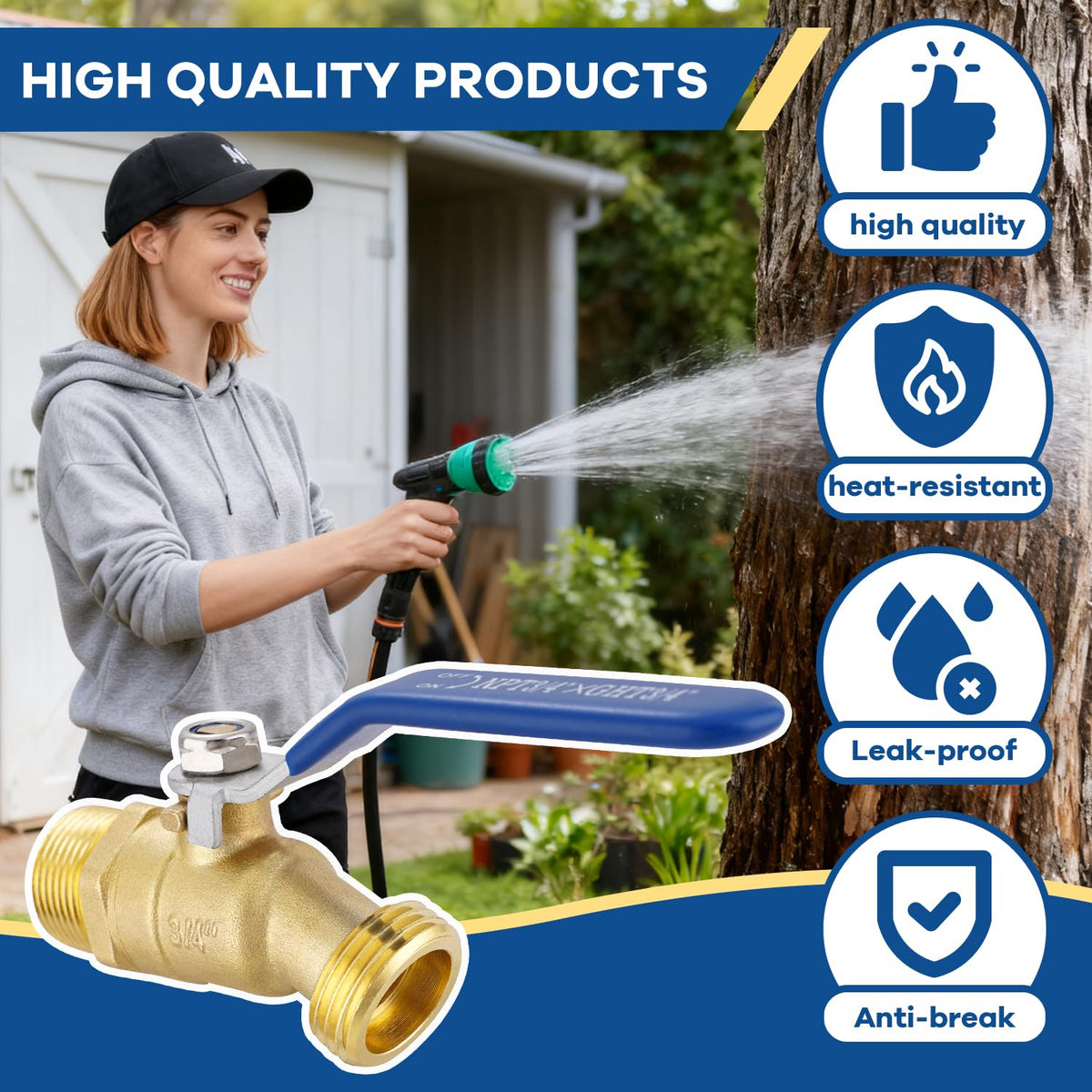 TianTianUp inlet connection shows compatibility with standard hoses and fittings.