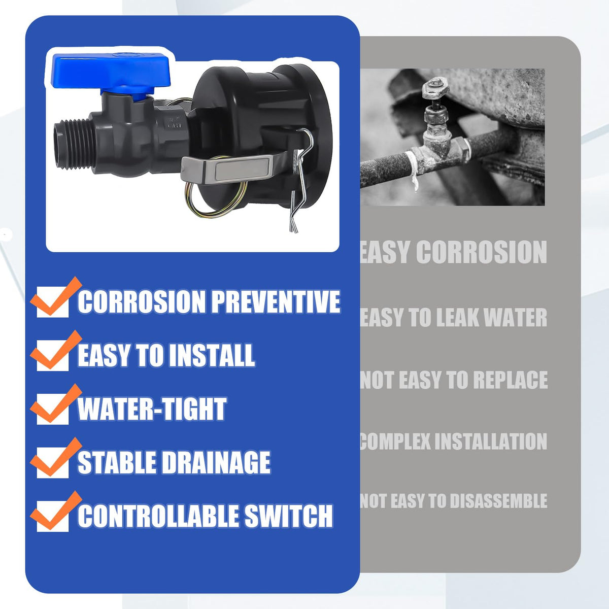 TianTianUp dual GHT fittings enable flexible hose connections