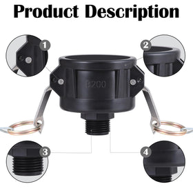 TianTianUp food-grade PP adapter for safe water and liquids