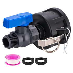 TianTianUp IBC Tote Adapter cam lock close-up for leak-free tote-to-hose connection