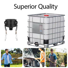 TianTianUp adapter fits IBC totes and garden hoses for versatility