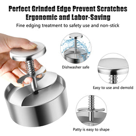 TIANTOU BPA-free design keeps your kitchen safe while making patties