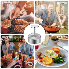 TIANTOU edge-smoothing design helps shape patties quickly and safely