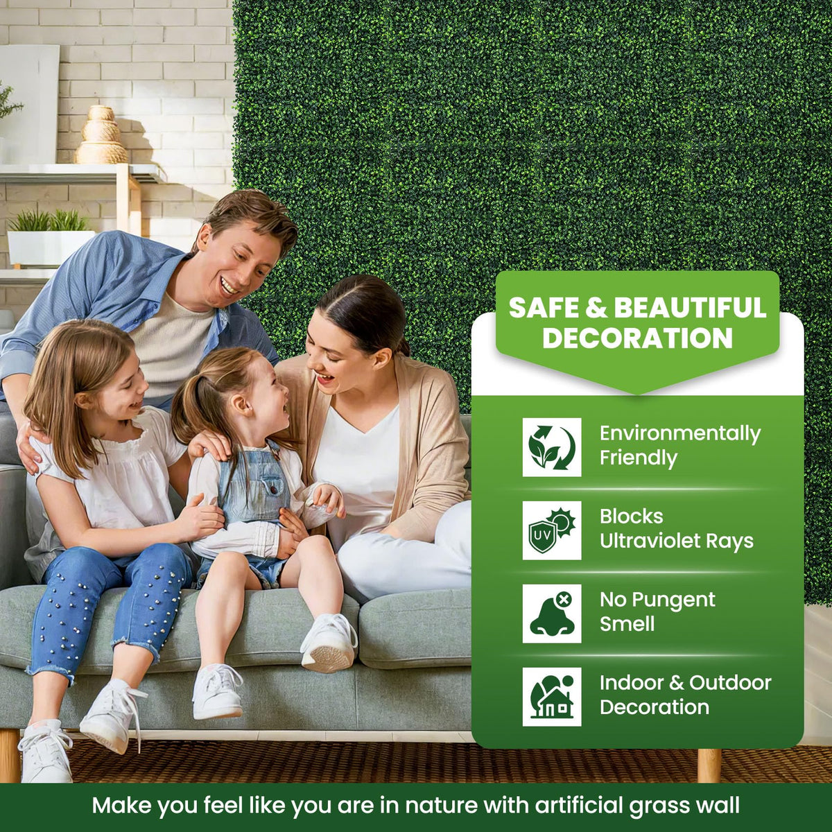 Ticanros Durable Hedge Panel for indoor and outdoor use