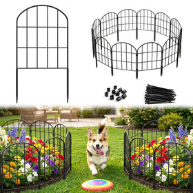 Ticanros garden fence panel assembly for quick boundary setup and decoration.
