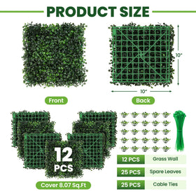 Ticanros grass wall close-up leaves dense natural texture for realistic look