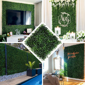 Ticanros outdoor grass wall on patio for low-maintenance greenery
