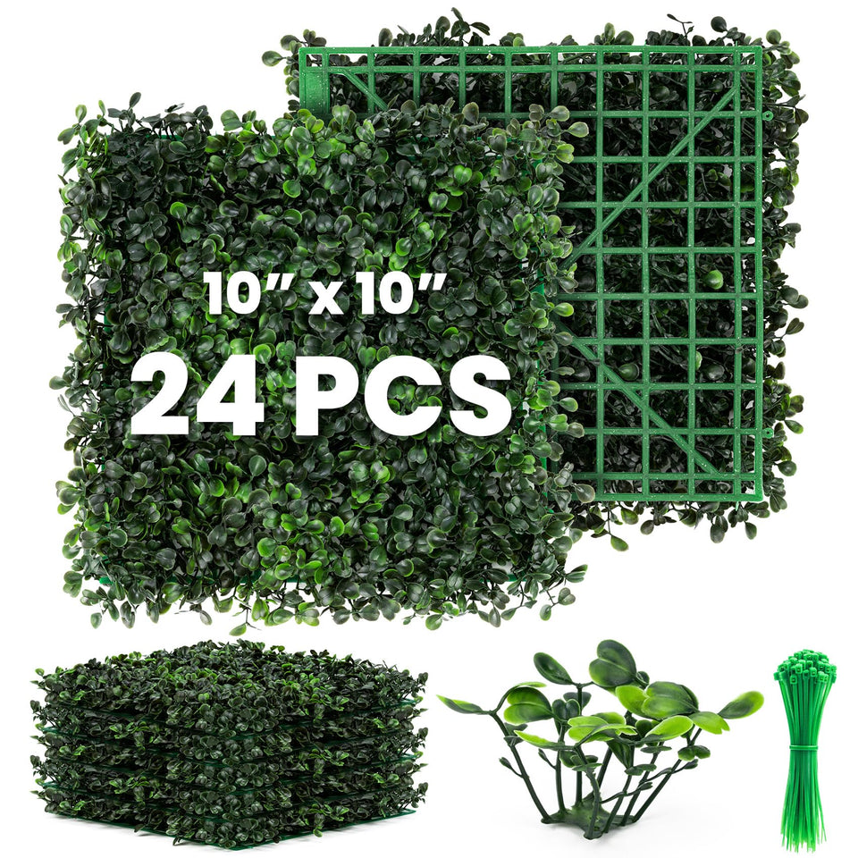 Ticanros grass wall panel 10x10 showing lush, low-maintenance greenery for indoor or outdoor walls.