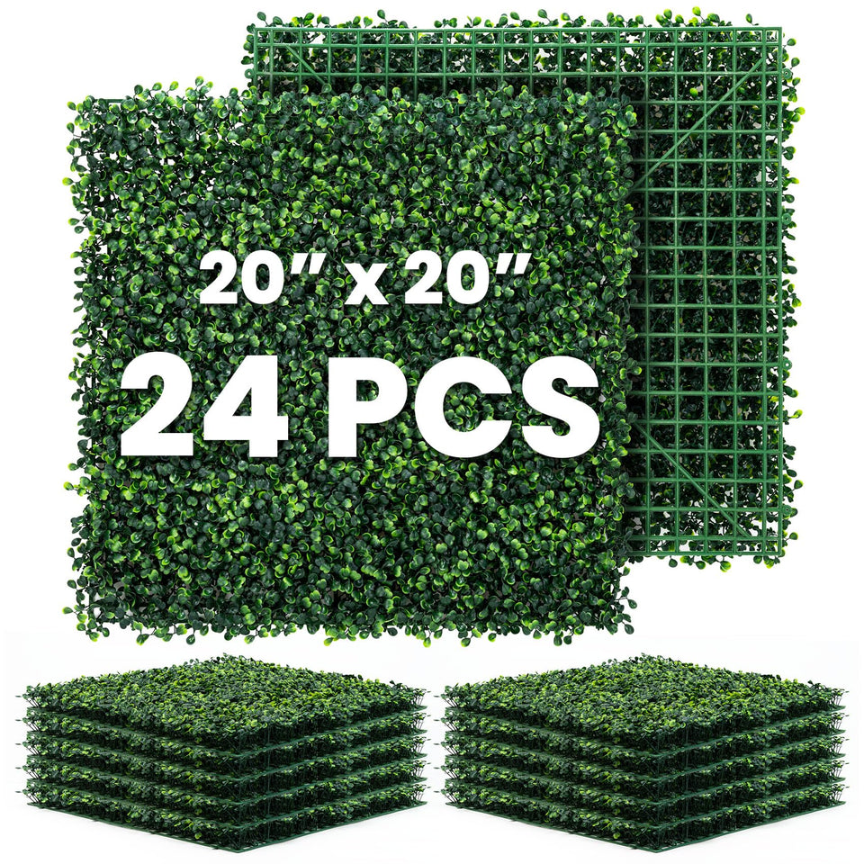 Ticanros Grass Wall Panel 20x20 for privacy and décor