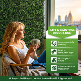 Ticanros privacy hedge screen outdoor provides visual separation on patios and fences.