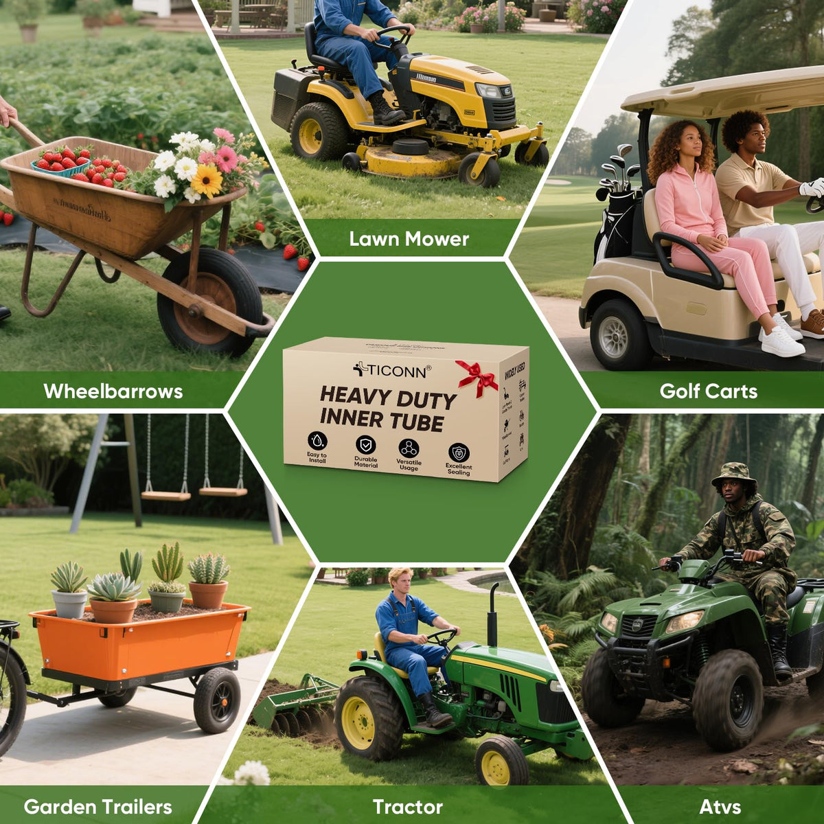 TICONN versatile tube for ATVs and snow blowers