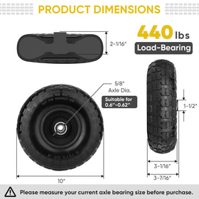 TICONN double sealed bearings ensure smooth rolling and easier handling.