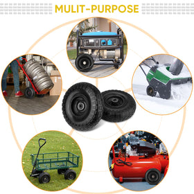 TICONN solid tires deliver reliable performance while transporting tools.