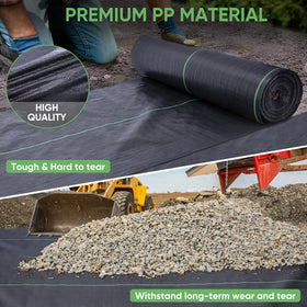 TICONN barrier suitable for garden beds and driveways or pathways.