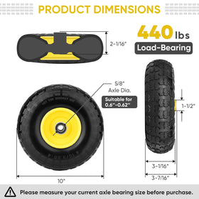 TICONN heavy-duty wheels tackle rough pavements and grass