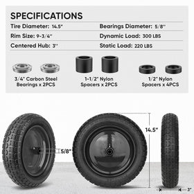 Adapter kit included with bearings and spacers for flexible installation.