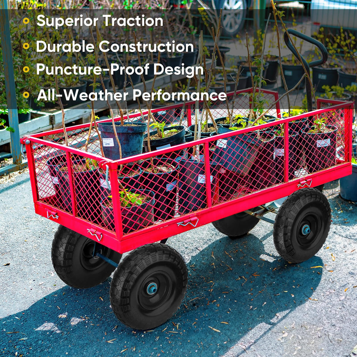 TICONN suitable for indoor and outdoor carts and wagons.