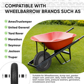 TICONN tire supports up to 300 lb for stable loads.