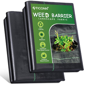 TICONN weed barrier fabric roll shields soil from weeds