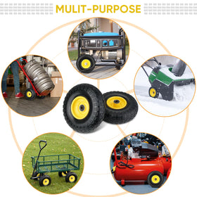 TICONN replacement wheels for lawnmowers, wagons, and more