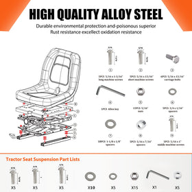 TICSEA seat slider track installation demonstrates quick setup.