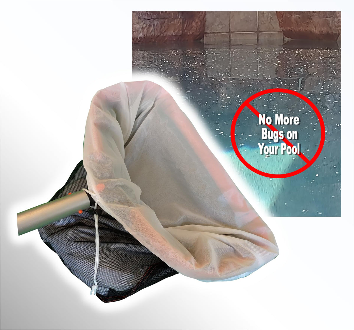 TIDAL PRO Fine Mesh Net Insert emphasizes surface skimming efficiency