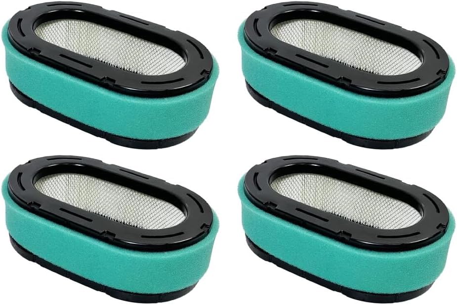 TidiRob 4-pack 32083-09-S air filter for lawn mower maintenance and engine protection.